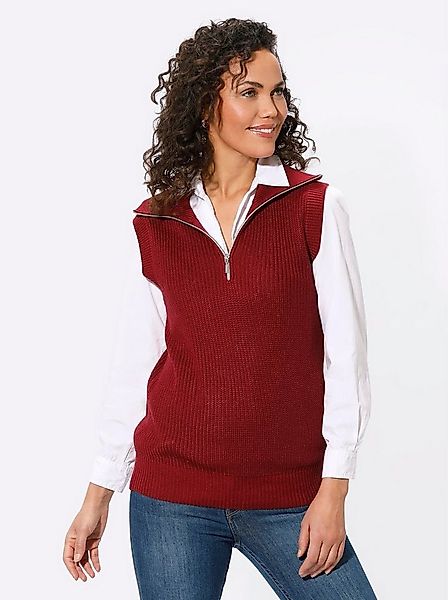 Witt Strickpullover Pullunder Ärmellos Rippoptik günstig online kaufen