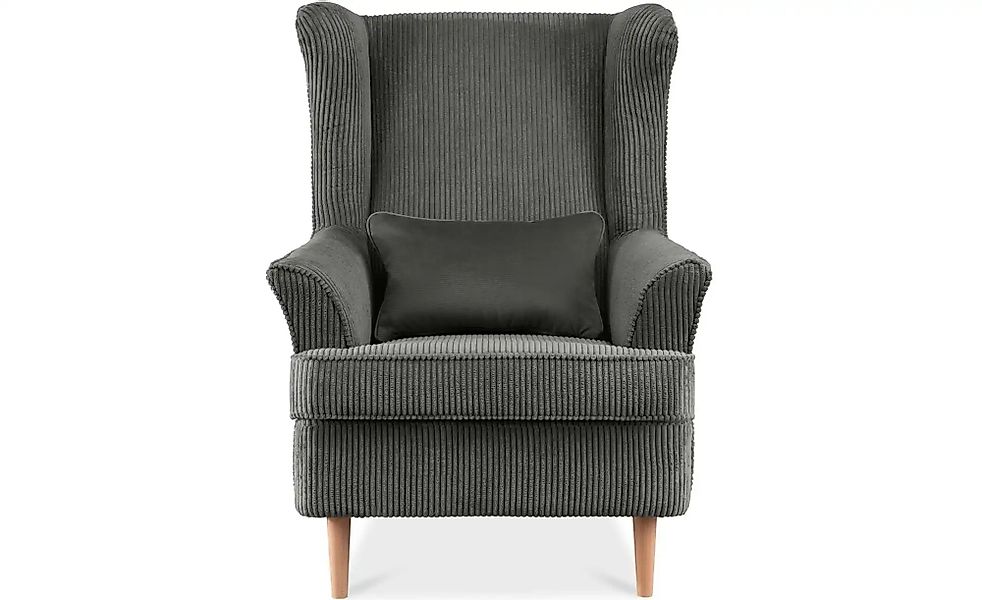 KONSIMO Ohrensessel  Stralis ¦ grau ¦ Maße (cm): B: 82 H: 108 Polstermöbel günstig online kaufen