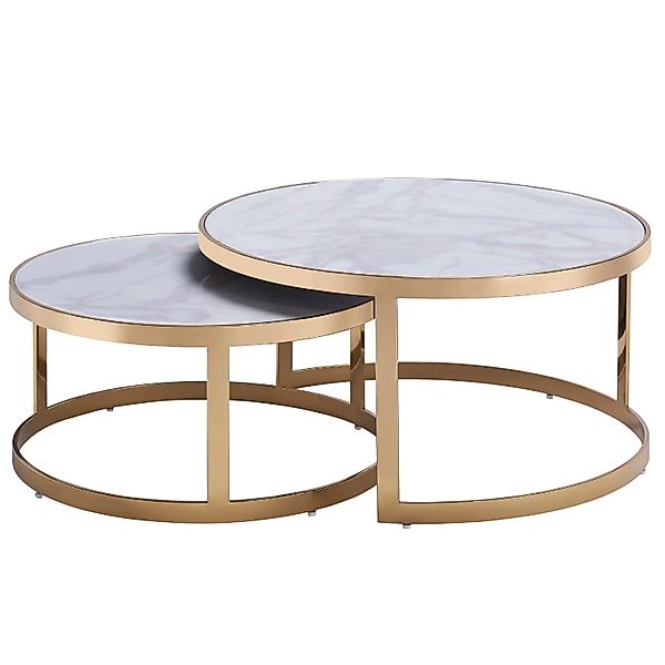 alesvelt Beistelltisch Set Couchtisch Set echtes günstig online kaufen