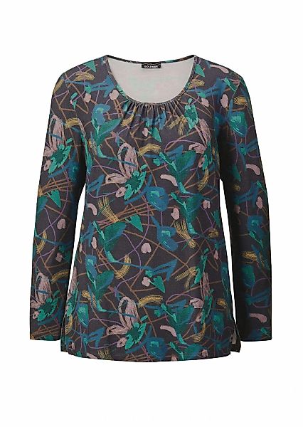 GOLDNER Langarmshirt "Kurzgröße Druckshirt" Kaschierender Effekt günstig online kaufen