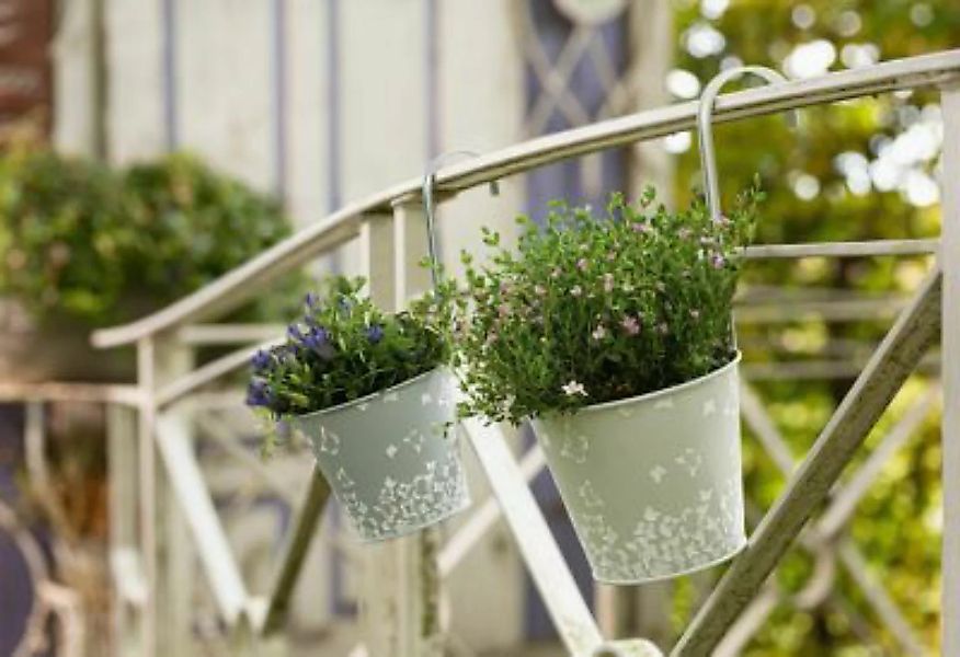 HOME Living Pflanzhänger SPAR-SET 2x Schmetterlinge Blumentöpfe grau günstig online kaufen