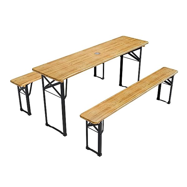 Juskys Bierzeltgarnitur Bichl, (Set, 3-tlg., Bierzeltgarnitur), Wetter & UV günstig online kaufen