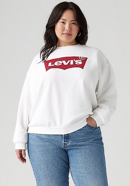 Levi's® Plus Sweatshirt PL GR EVERYDAY CREW mit Batwing-Logo mit Rosenprint günstig online kaufen