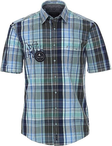Casa Moda KA Freizeithemd Karo Blau - Größe L günstig online kaufen