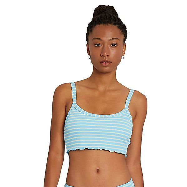 Volcom Next In Line Crop Bikini Oberteil M Coastal Blue günstig online kaufen
