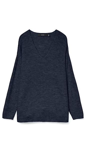 Vero Moda Longpullover VMCREWLEFILE LS V-NECK günstig online kaufen