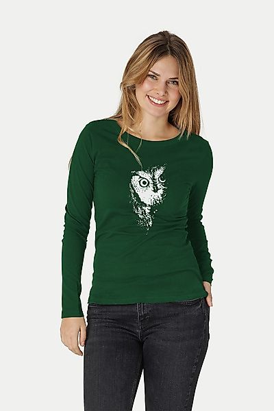Eule Ladies Longsleeve T-shirt Aus Bio-baumwolle günstig online kaufen