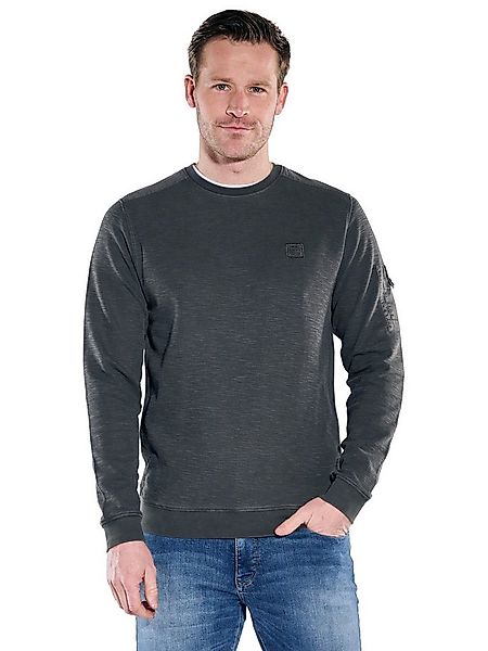 Engbers Langarmshirt Herren Rundhals Shirt, Anthrazit günstig online kaufen
