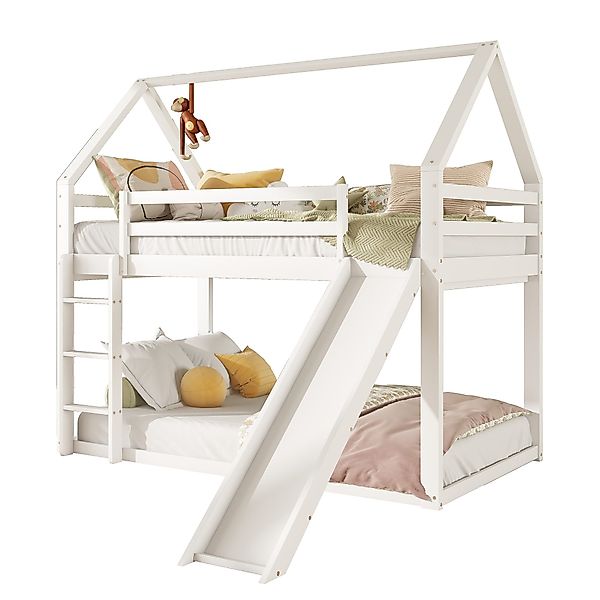 Flieks Etagenbett, Hochbett Kiefernholz Kinderbett mit günstig online kaufen
