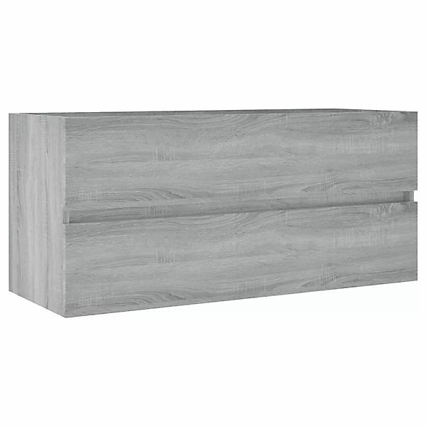 vidaXL Waschbeckenschrank Grau Sonoma 100x38,5x45 cm Holzwerkstoff günstig online kaufen