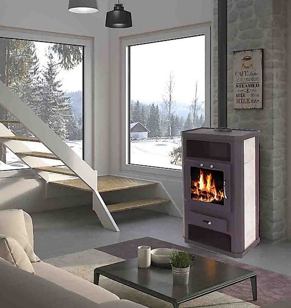 Apex Kaminofen Kaminofen 11kW Kachelofen Heizofen Ofen Kamin Holzofen EEK A günstig online kaufen