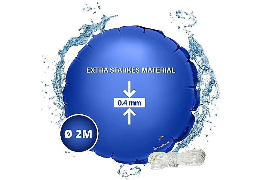 Veddelholzer aufblasbare Whirlpoolabdeckung Poolkissen Winter XL Ø2 m Luftk günstig online kaufen