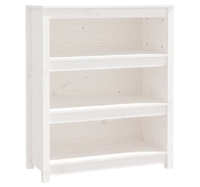 vidaXL Bücherregal, Buchregal Weiß 80x35x97 cm Massivholz Kiefer günstig online kaufen