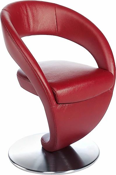 K+W Komfort & Wohnen Drehstuhl »Wave« () Design-Drehstuhl, Drehteller in Ed günstig online kaufen
