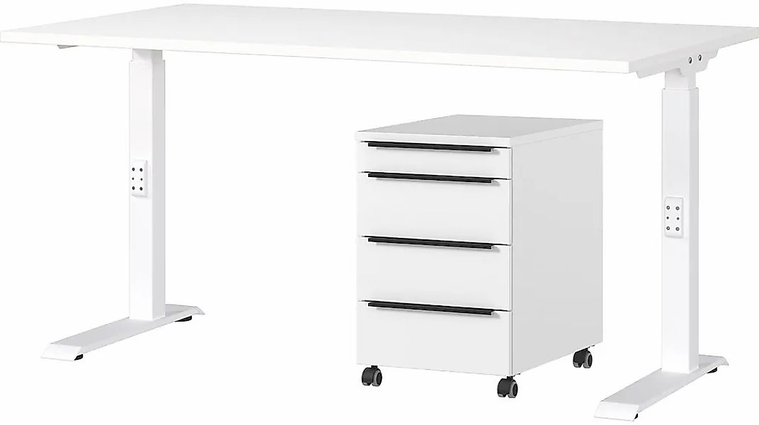 GERMANIA Büromöbel-Set "Mailand" 2 Stk. tlg. inkl. Schreibtisch und Rollcon günstig online kaufen