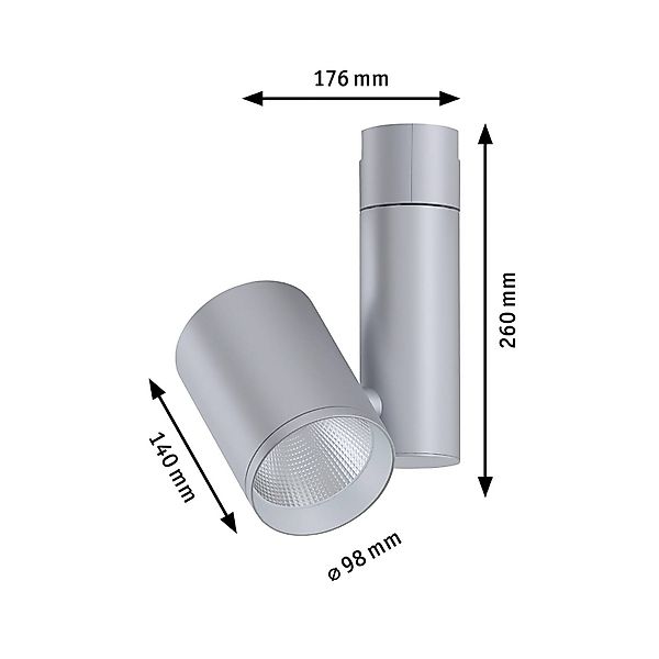 Paulmann Schienensystem-Leuchten »URail Schienenspot Zeuz 39° 2770lm 33W 30 günstig online kaufen