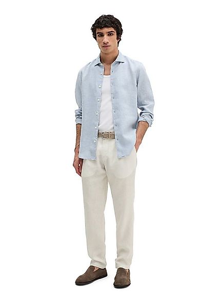 Marc O'Polo Langarmhemd shaped fit aus feinem Leinen-Chambray günstig online kaufen