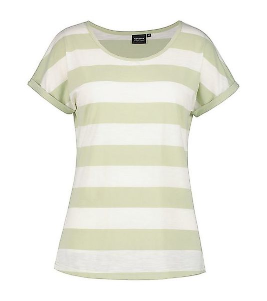 Icepeak T-Shirt Damen T-Shirt Aleda natur/green Stripes günstig online kaufen