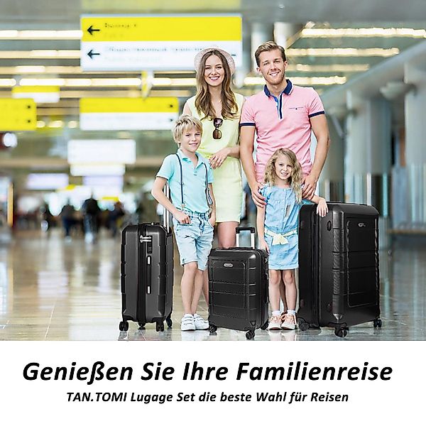 TAN.TOMI Handgepäckkoffer Trolley Hartschalenkoffer Hard Shell günstig online kaufen