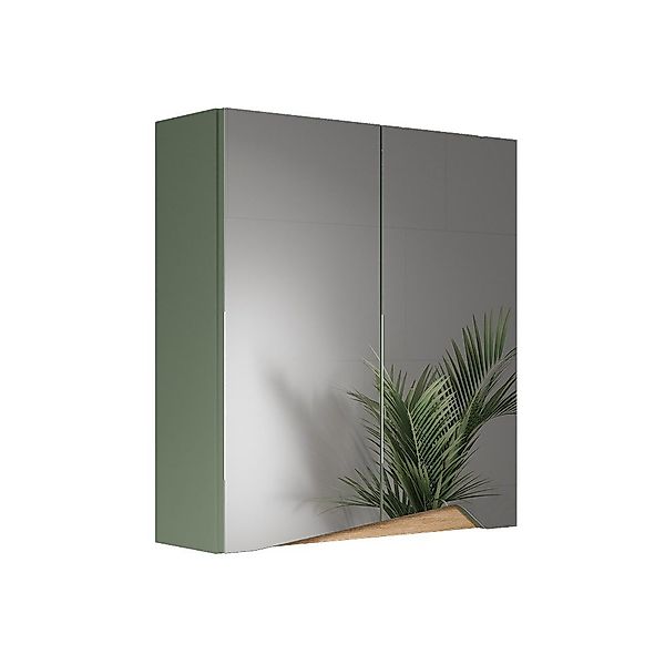 Vicco Badezimmerspiegelschrank Marelle, Grün/Artisan, 60 x günstig online kaufen