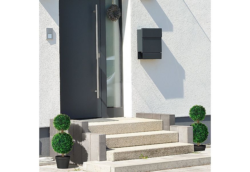 Kunstpflanze 2er-Set Buchsbaum mit Doppel-Kugel Buchsbaum, HOMCOM, Höhe 60 günstig online kaufen