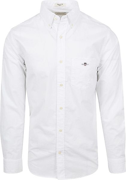 Gant Casual Hemd Poplin Weiß - Größe 4XL günstig online kaufen