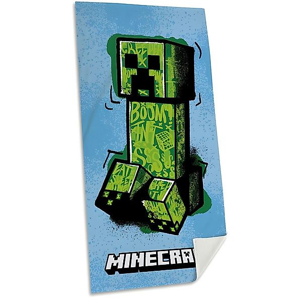 Minecraft Strandtuch MInecraft Gamer Creeper Badetuch günstig online kaufen