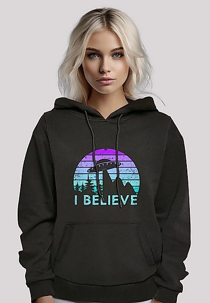 F4NT4STIC Kapuzenpullover I BELIEVE UFO Alien Raumschiff Retro Premium Qual günstig online kaufen