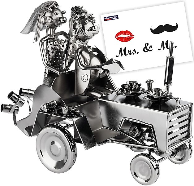BRUBAKER Dekofigur Hochzeitspaar auf Traktor - günstig online kaufen