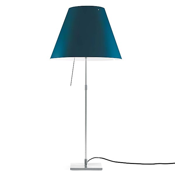 Luceplan Costanza Tischlampe D13i aluminium/blau günstig online kaufen