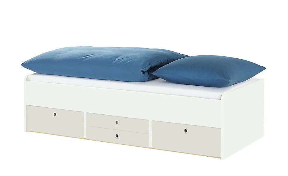 Schubkastenbett  Grow Up ¦ weiß ¦ Maße (cm): B: 97 H: 54,5 Betten > Bettges günstig online kaufen