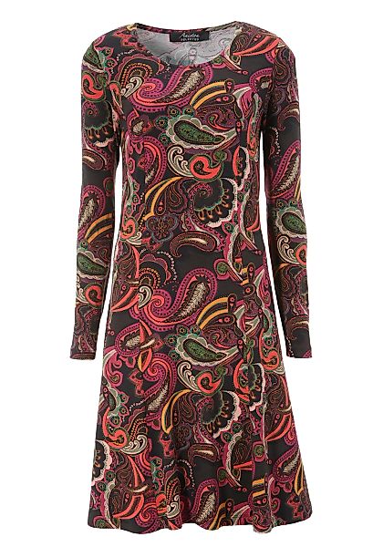 Aniston SELECTED Jerseykleid mit gestreiften Abschlüssen günstig online kaufen