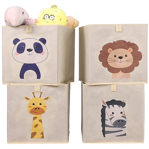 Navaris Aufbewahrungsbox Aufbewahrungsbox Kinderzimmer - 4er günstig online kaufen