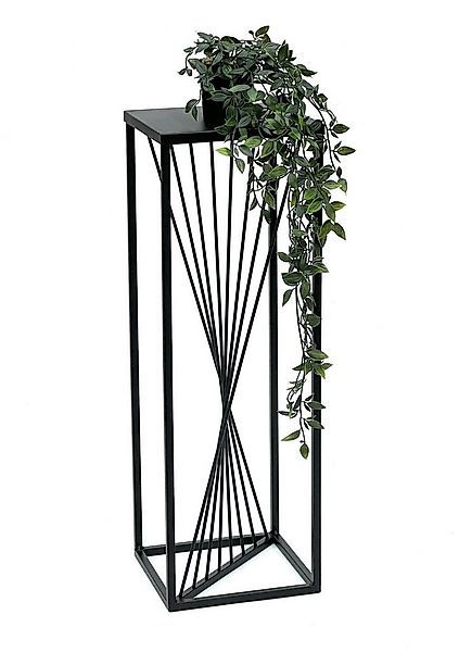 DanDiBo Blumenhocker Metall Schwarz Eckig Blumenhocker Beistelltisch Design günstig online kaufen