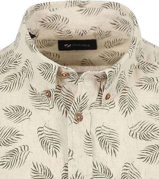 Suitable Short Sleeve Hemd Leinen Sheng Grün - Größe L günstig online kaufen