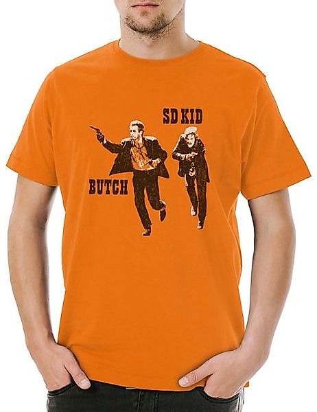 Urban Backwoods Print-Shirt Butch & SD-Kid Herren T-Shirt Western Cassidy S günstig online kaufen