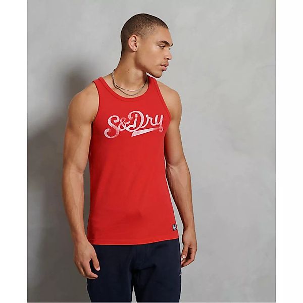 Superdry Collegiate Graphic Ärmelloses T-shirt S Drop Kick Red günstig online kaufen