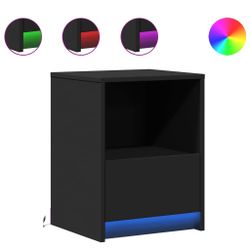 vidaXL Nachttisch Nachttische mit LED-Leuchten 2 günstig online kaufen