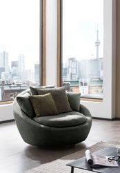 TRENDMANUFAKTUR Drehsessel "Maui, inklusive 2 Rückenkissen und 1 Zierkissen günstig online kaufen