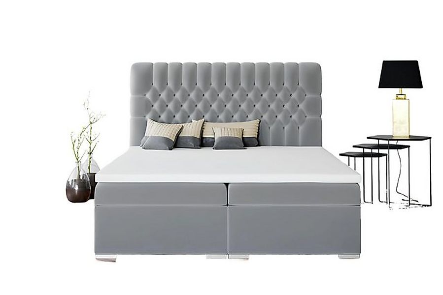JVmoebel Bett Boxspring Bett Hotel Doppel Chesterfield Luxus Betten Polster günstig online kaufen