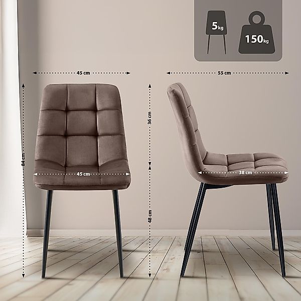 CLP Esszimmerstuhl Antibes (4er Set, 4 günstig online kaufen