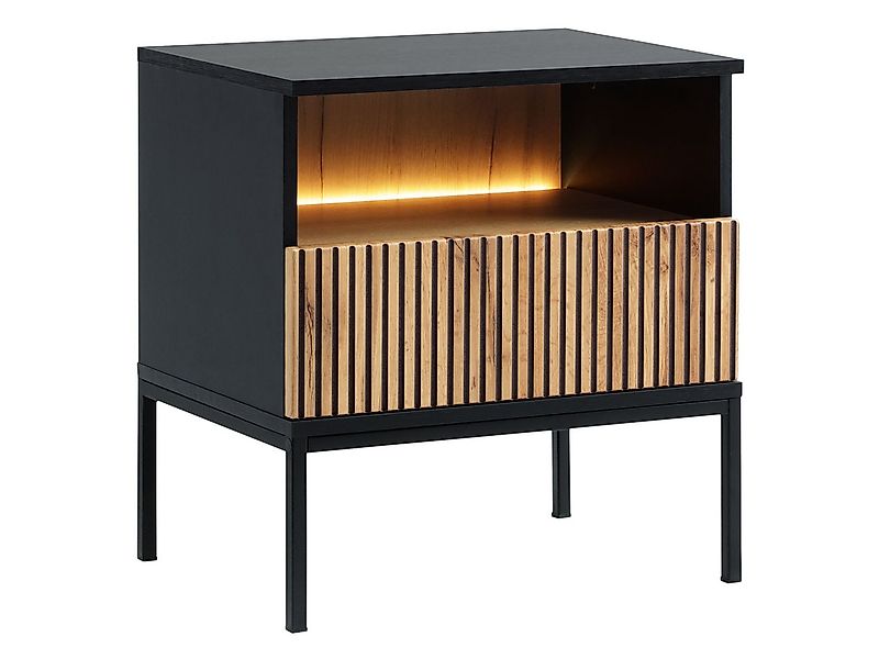 MIRJAN24 Nachttisch Sento S54 (mit Schublade), mit LED-Beleuchtung, Unterge günstig online kaufen
