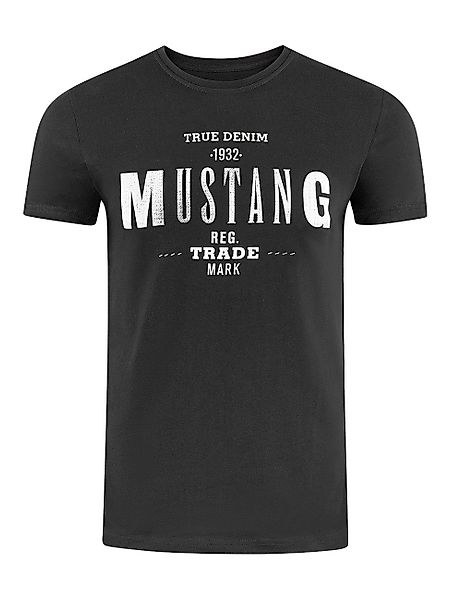 MUSTANG T-Shirt Herren Printshirt Regular Fit günstig online kaufen