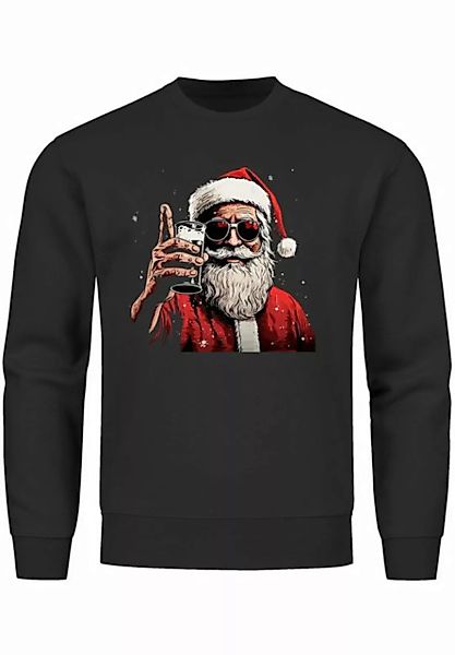 MoonWorks Sweatshirt Sweatshirt Herren Weihnachten Weihnachtsmann Alkohol B günstig online kaufen