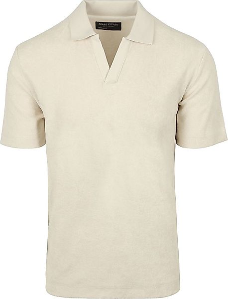 Marc O'Polo Poloshirt Riva Terry Cloth Ecru - Größe L günstig online kaufen