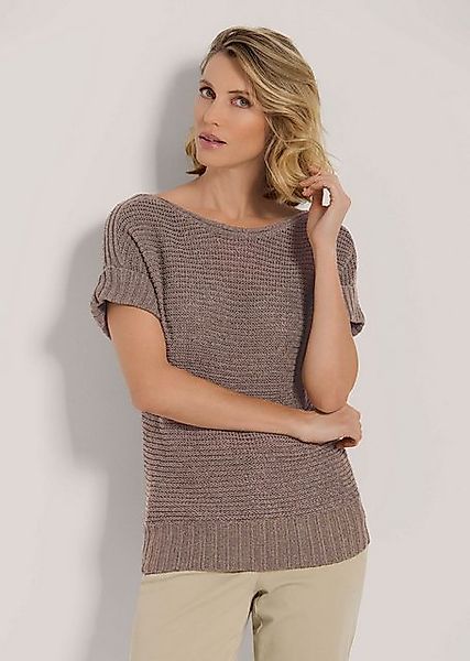 MADELEINE Strickpullover Kurzarm-Pullover mit Struktur günstig online kaufen