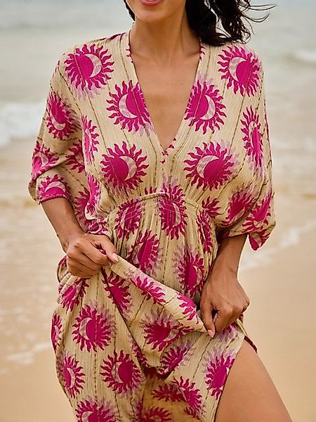 ANNIS Fashion & Accessoires Maxikleid "DELPHINE" (1-tlg) NEU, Viskose, Somm günstig online kaufen