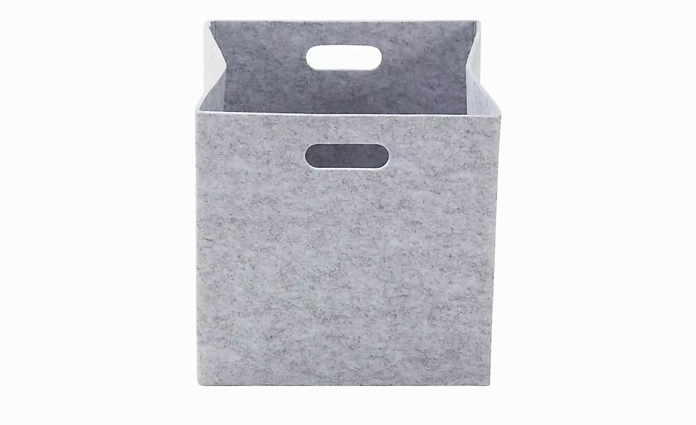 HOME STORY Filzbox   ¦ grau ¦ Filz ¦ Maße (cm): B: 30 H: 30 T: 30.0 Aufbewa günstig online kaufen