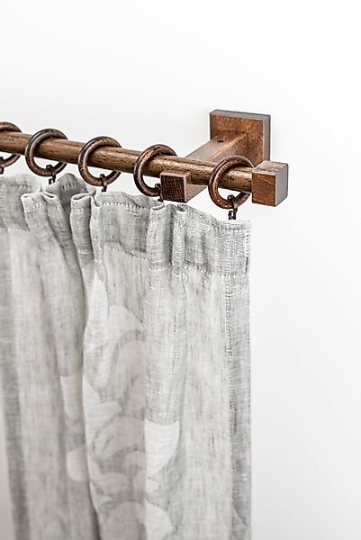 GARESA Gardinenstange "CUBUS" Ø 20 mm 1 läufig-läufig Wunschmaßlänge Vorhan günstig online kaufen