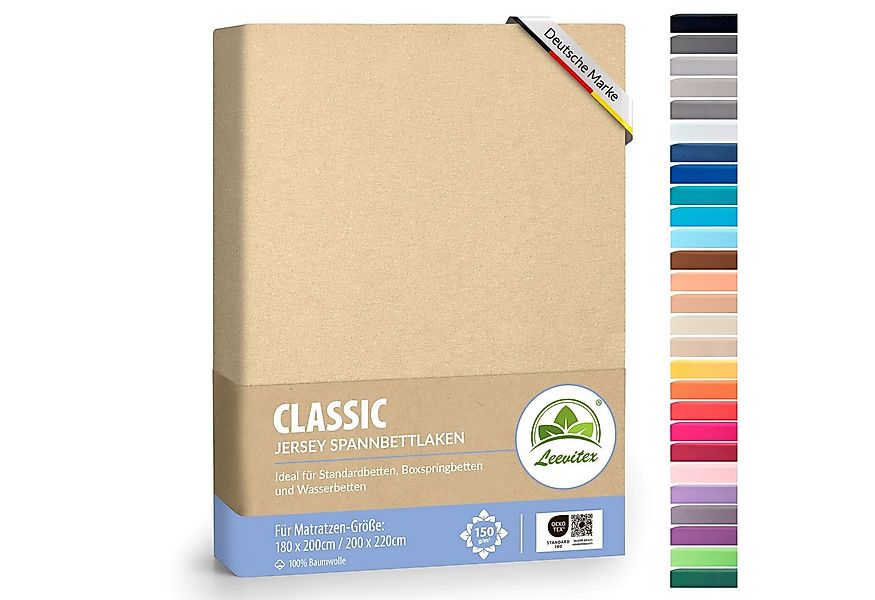 leevitex® Spannbettlaken Spannbettlaken Boxspringbett & Wasserbett Spannbet günstig online kaufen